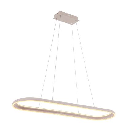 Lustră LED CASHMERE pe cablu, 80 W, 230 V, 30 x 100 cm, bej