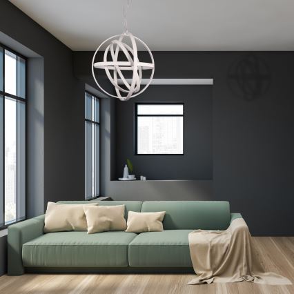 Lustră LED COPERNICUS pe cablu, 260W, 230V, alb