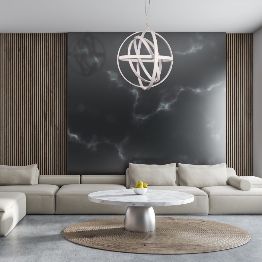 Lustră LED COPERNICUS pe cablu, 260W, 230V, alb