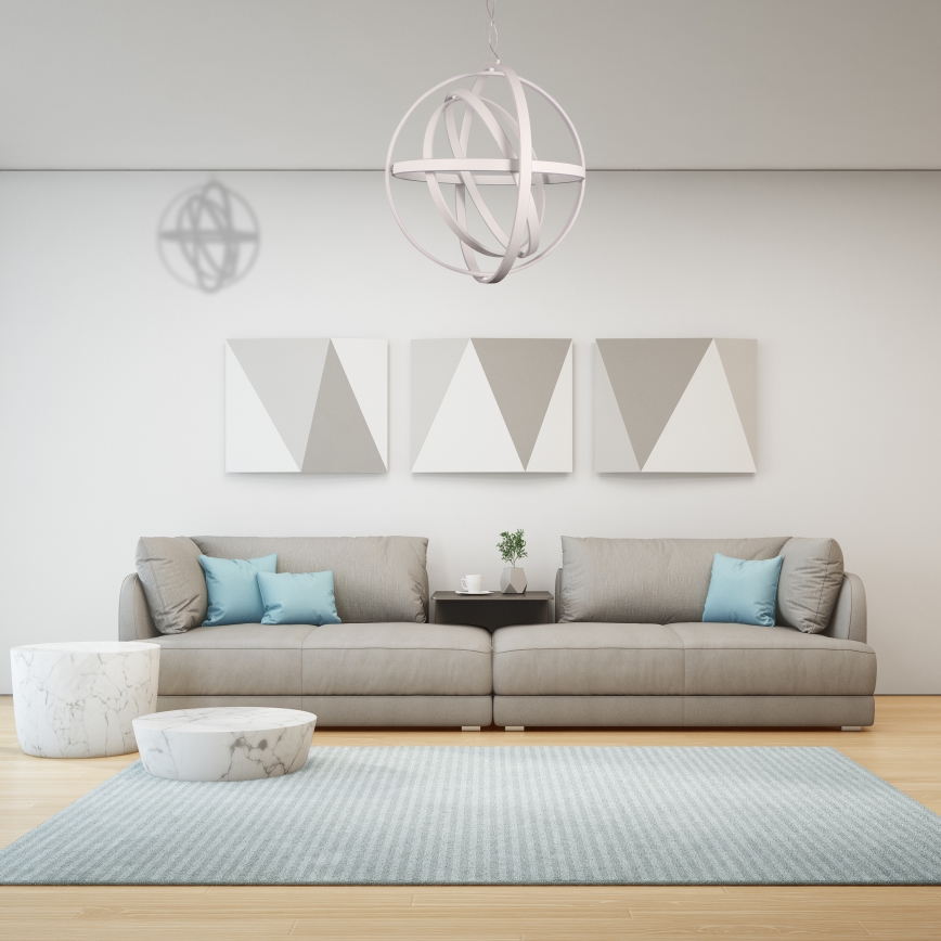 Lustră LED COPERNICUS pe cablu, 260W, 230V, alb