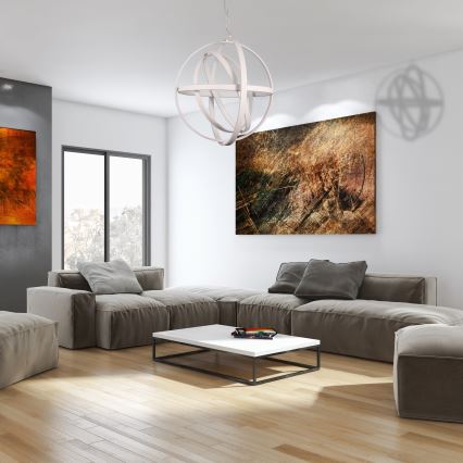 Lustră LED COPERNICUS pe cablu, 260W, 230V, alb