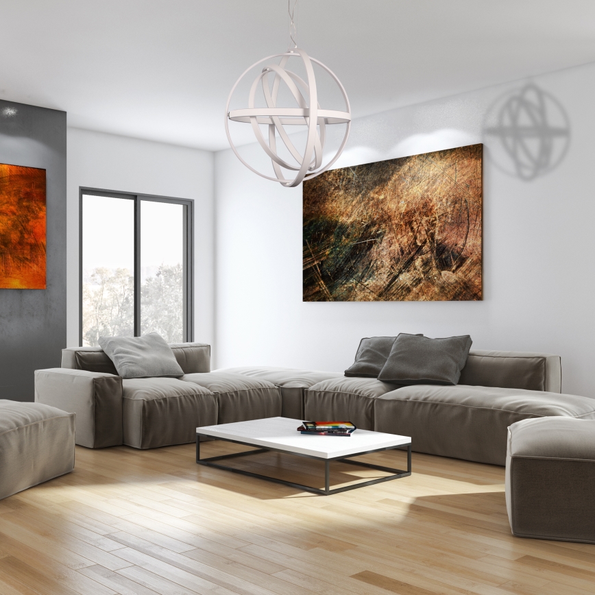 Lustră LED COPERNICUS pe cablu, 260W, 230V, alb