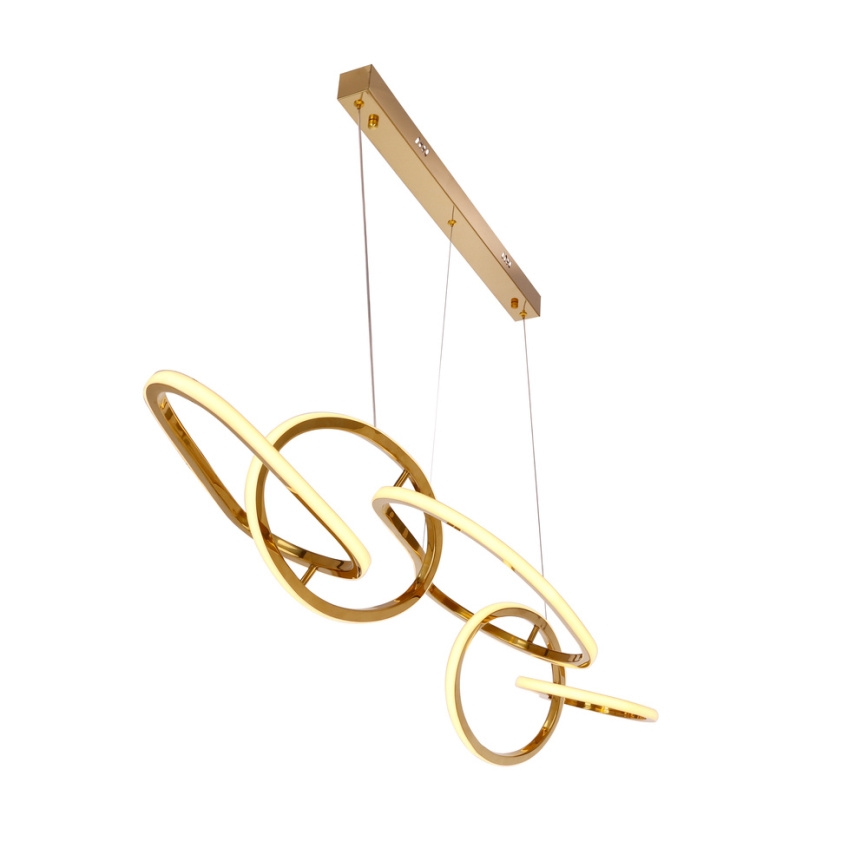 Lustră LED cu cablu ANNELI LED/45W/230V 125 cm, aurie