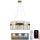 Lustră LED de cristal dimabilă pe cablu LED/110W/230V 3000-6500K auriu + telecomandă