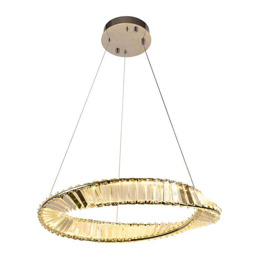 Lustră LED de cristal dimabilă pe cablu LED/40W/230V 3000-6500K + telecomandă