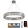 Lustră LED de cristal dimabilă pe cablu LED/50W/230V 3000-6500K crom lucios + telecomandă
