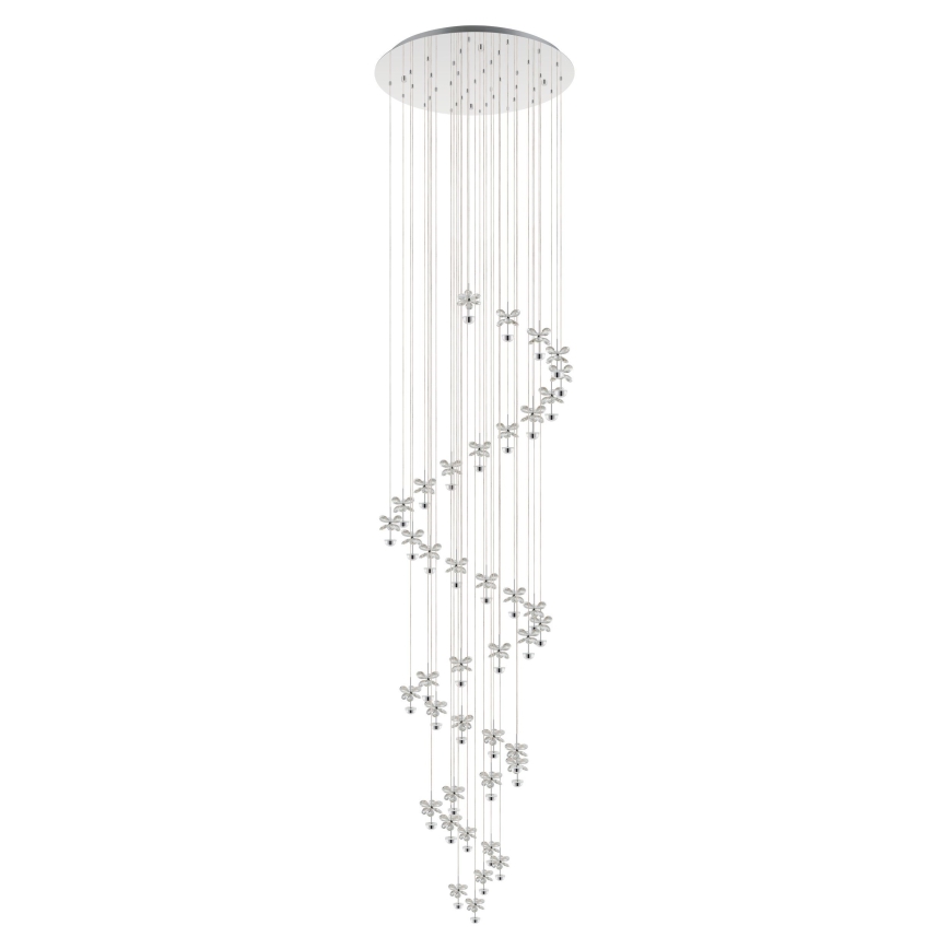 Lustră LED de cristal dimabilă pe cablu 40xLED/1,8W/230 Eglo