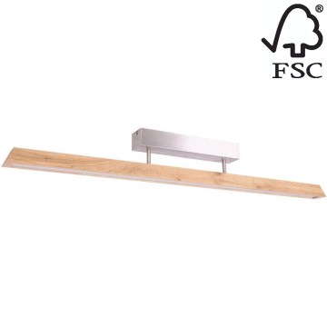 Lustră LED dimabilă aplicată DEROTT 3xLED/14W/230V stejar – certificat FSC