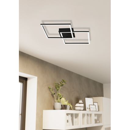 Lustră LED dimabilă aplicată Eglo LED/28W/230V 3000-6500K + telecomandă