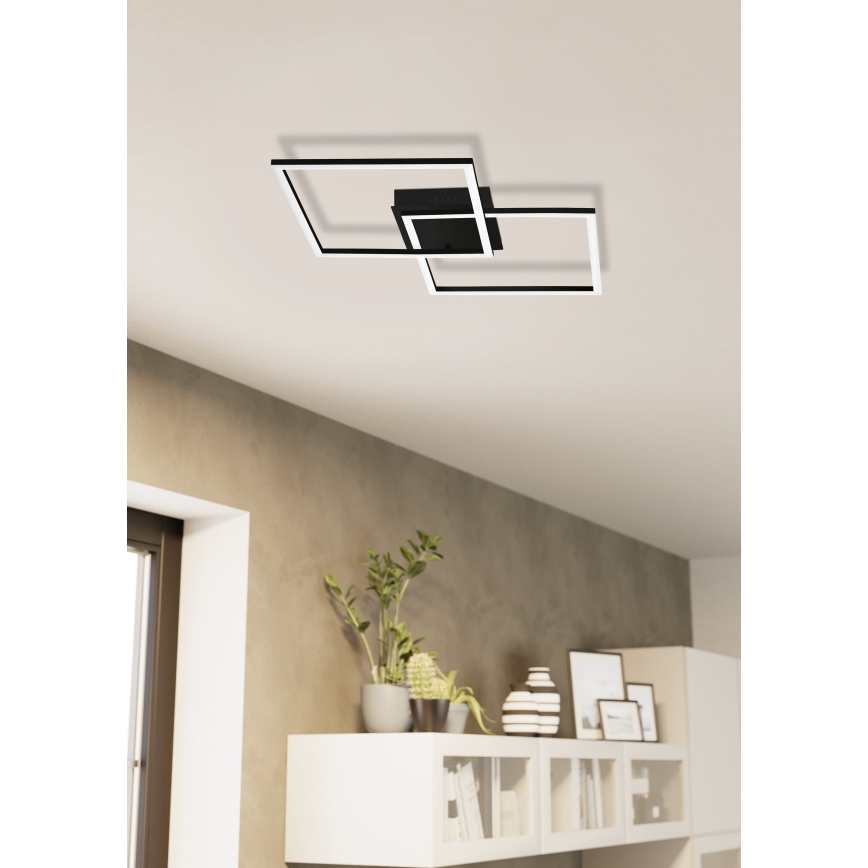 Lustră LED dimabilă aplicată Eglo LED/28W/230V 3000-6500K + telecomandă