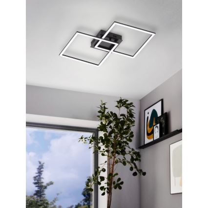 Lustră LED dimabilă aplicată Eglo LED/28W/230V 3000-6500K + telecomandă