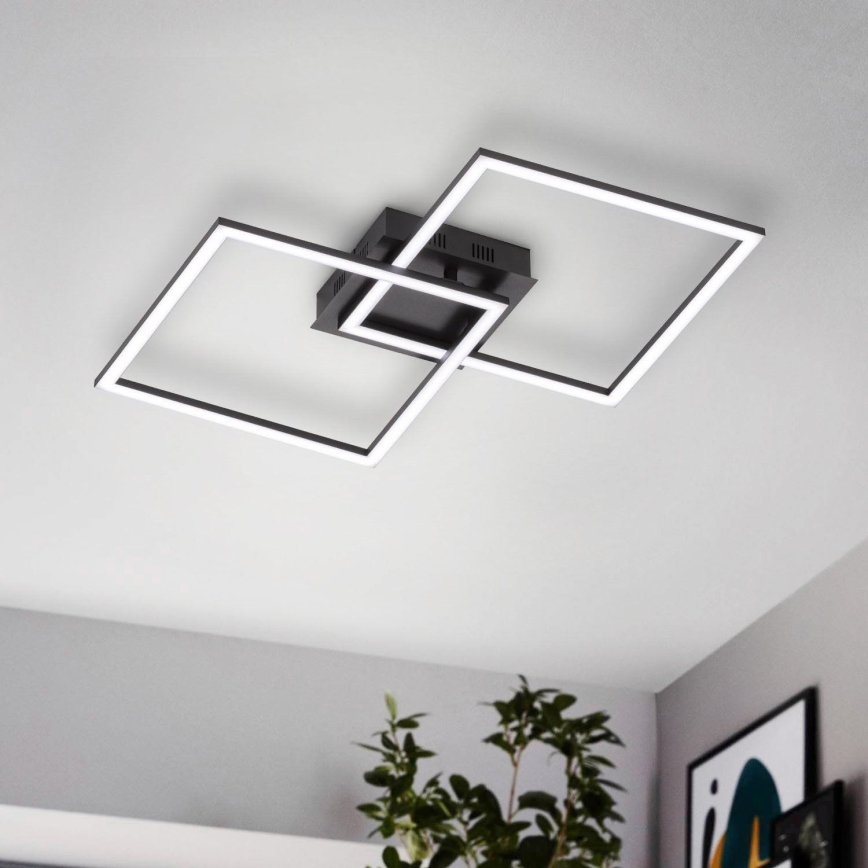 Lustră LED dimabilă aplicată Eglo LED/28W/230V 3000-6500K + telecomandă