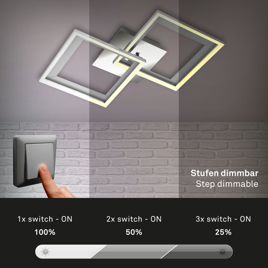 Lustră LED dimabilă aplicată FRAME 2xLED/11W/230V Brilo
