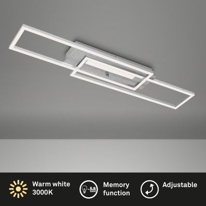 Lustră LED dimabilă aplicată FRAME 2xLED/20W/230V crom mat Brilo