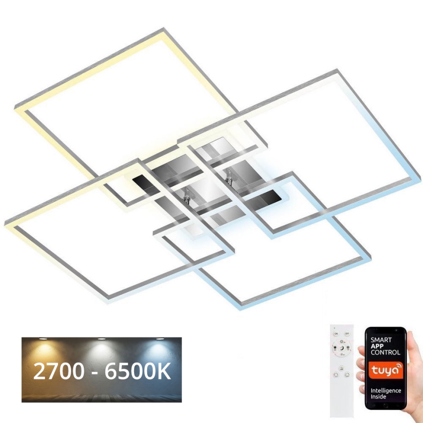 Lustră LED dimabilă aplicată FRAME LED/50W/230V 2700-6500K Wi-Fi Tuya Brilo + telecomandă