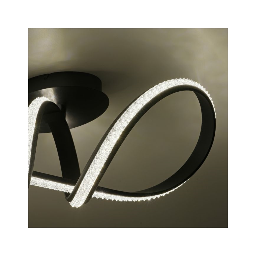 Lustră LED dimabilă aplicată JUST LIGHT. 8475-18 BRILLA LED/29W/230V negru