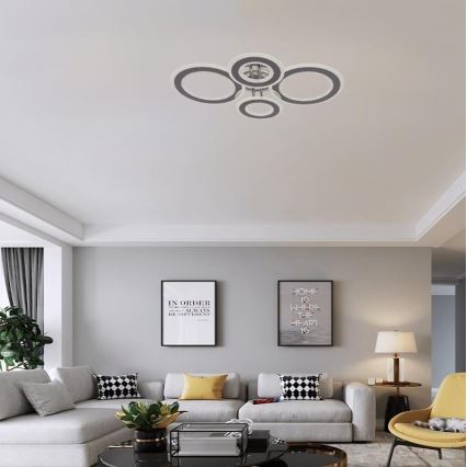 Lustră LED dimabilă aplicată LED/100W/230V 3000-6500K + telecomandă