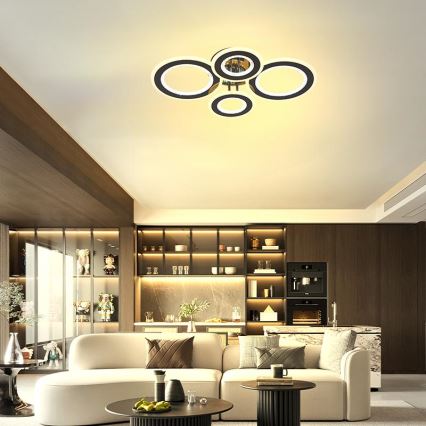 Lustră LED dimabilă aplicată LED/100W/230V 3000-6500K + telecomandă