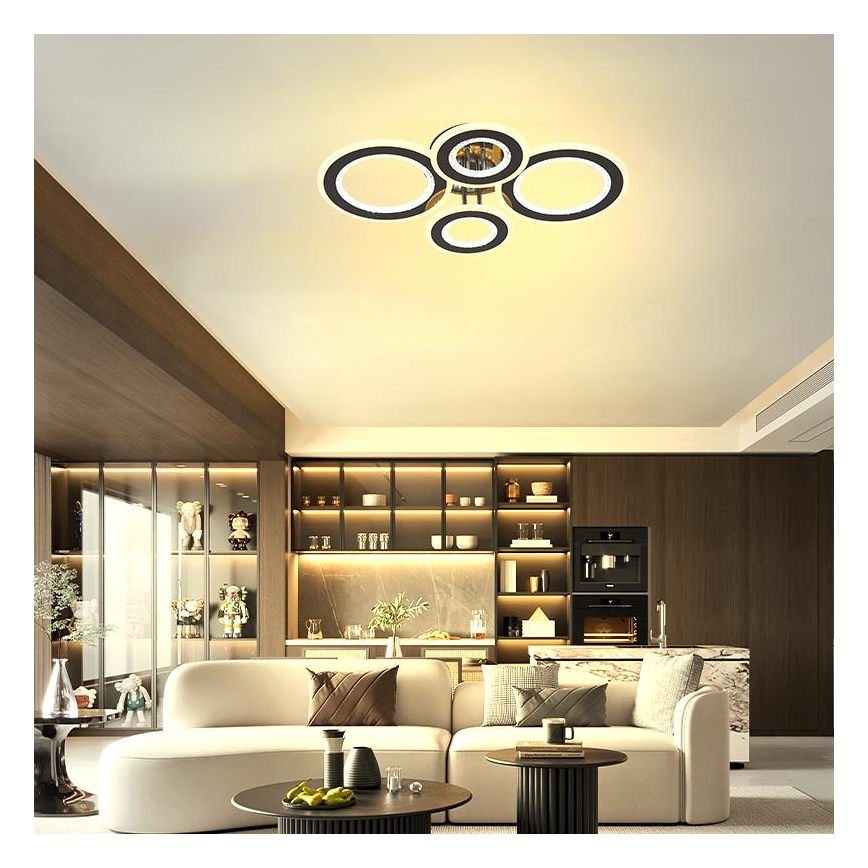 Lustră LED dimabilă aplicată LED/100W/230V 3000-6500K + telecomandă