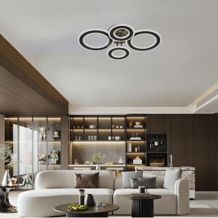 Lustră LED dimabilă aplicată LED/100W/230V 3000-6500K + telecomandă