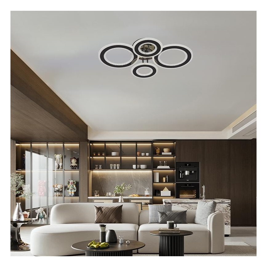 Lustră LED dimabilă aplicată LED/100W/230V 3000-6500K + telecomandă