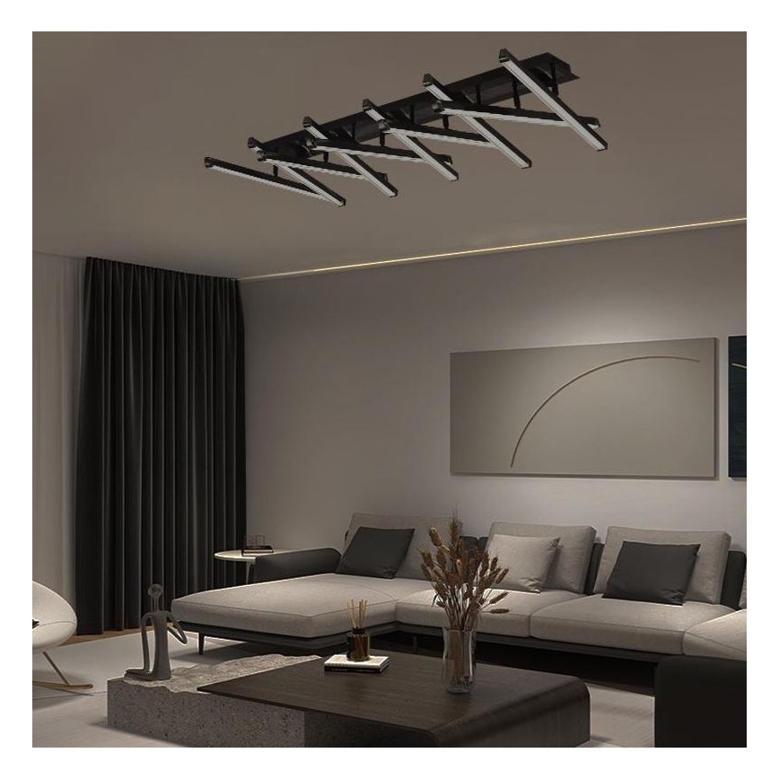 Lustră LED dimabilă aplicată LED/125W/230V 3000-6500K + telecomandă