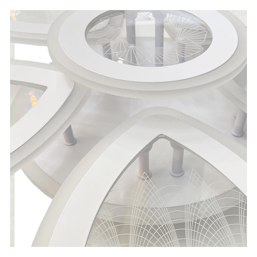 Lustră LED dimabilă aplicată LED/145W/230V 3000-6500K + telecomandă