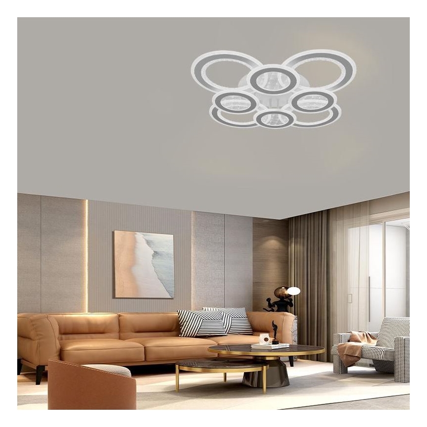 Lustră LED dimabilă aplicată LED/200W/230V 3000-6500K + telecomandă