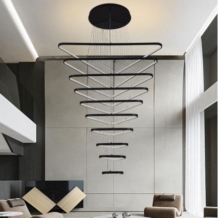 Lustră LED dimabilă aplicată LED/385W/230V 3000-6500K + telecomandă