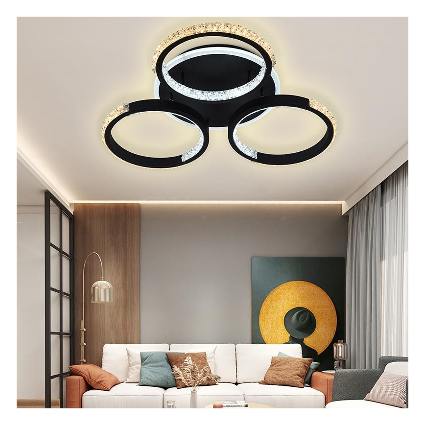 Lustră LED dimabilă aplicată LED/60W/230V 3000-6500K + telecomandă