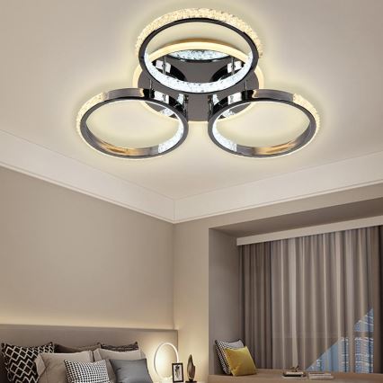 Lustră LED dimabilă aplicată LED/60W/230V 3000-6500K + telecomandă