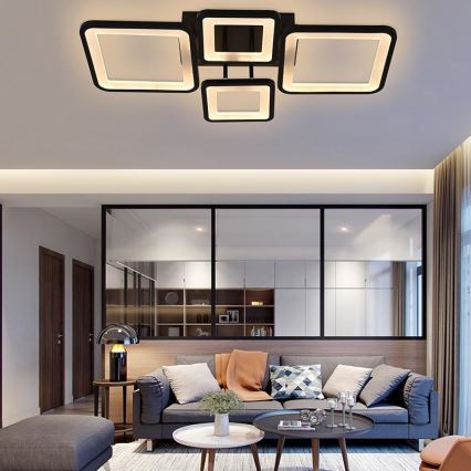 Lustră LED dimabilă aplicată LED/70W/230V 3000-6500K + telecomandă