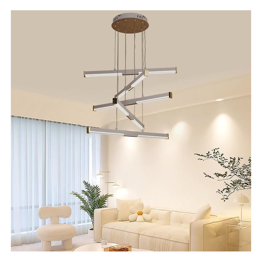 Lustră LED dimabilă aplicată LED/75W/230V 3000-6500K + telecomandă