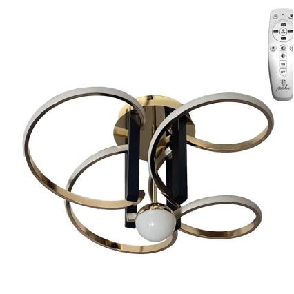 Lustră LED dimabilă aplicată LED/80W/230V 3000-6500K + telecomandă