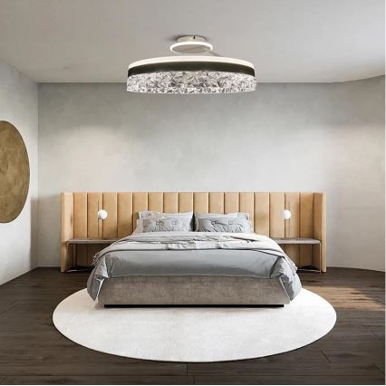 Lustră LED dimabilă aplicată LED/86W/230V 3000-6500K alb + telecomandă