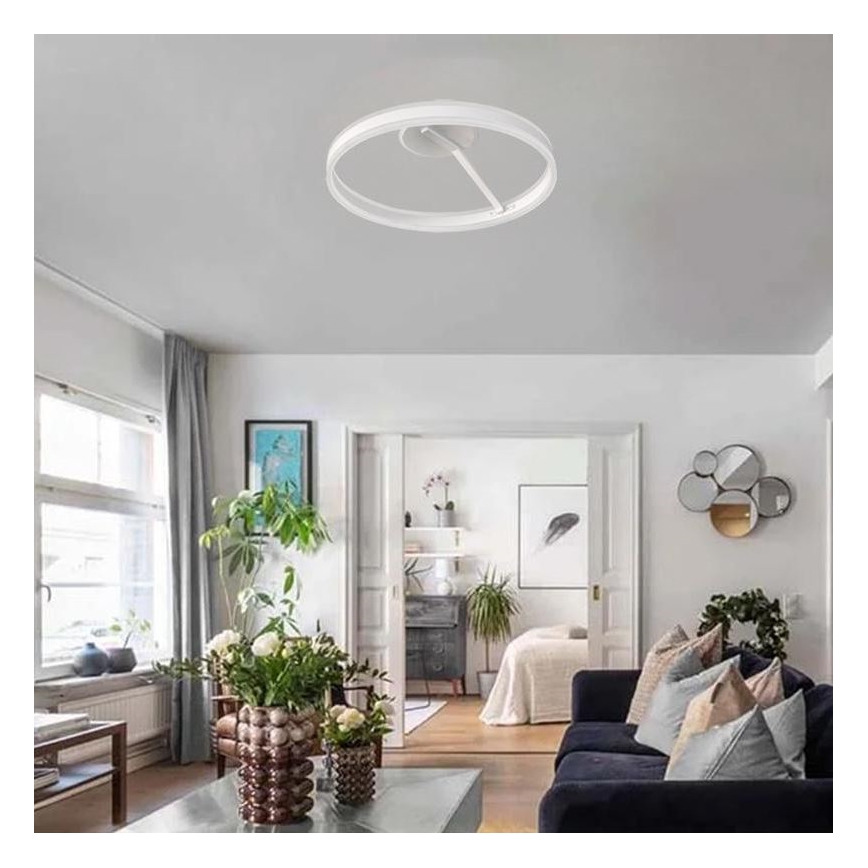 Lustră LED dimabilă aplicată LED/86W/230V 3000-6500K alb + telecomandă