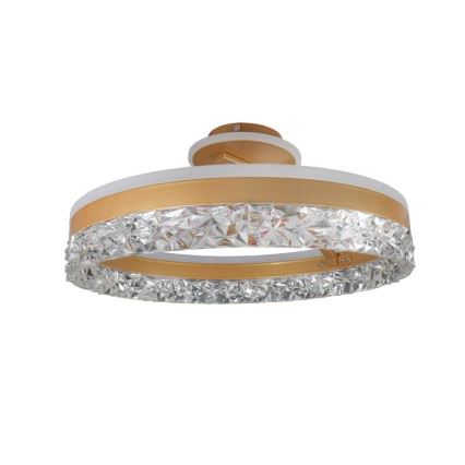 Lustră LED dimabilă aplicată LED/86W/230V 3000-6500K auriu + telecomandă