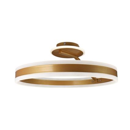 Lustră LED dimabilă aplicată LED/86W/230V 3000-6500K auriu + telecomandă