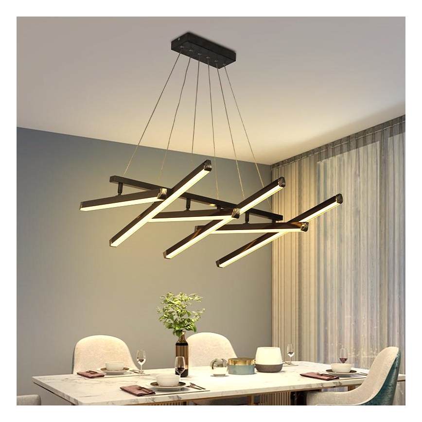 Lustră LED dimabilă aplicată LED/90W/230V 3000-6500K + telecomandă