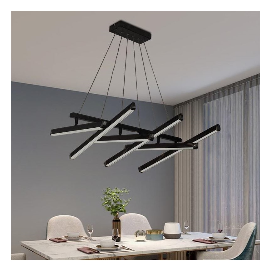 Lustră LED dimabilă aplicată LED/90W/230V 3000-6500K + telecomandă