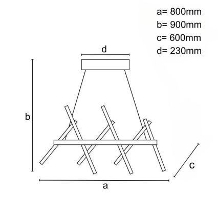 Lustră LED dimabilă aplicată LED/90W/230V 3000-6500K + telecomandă