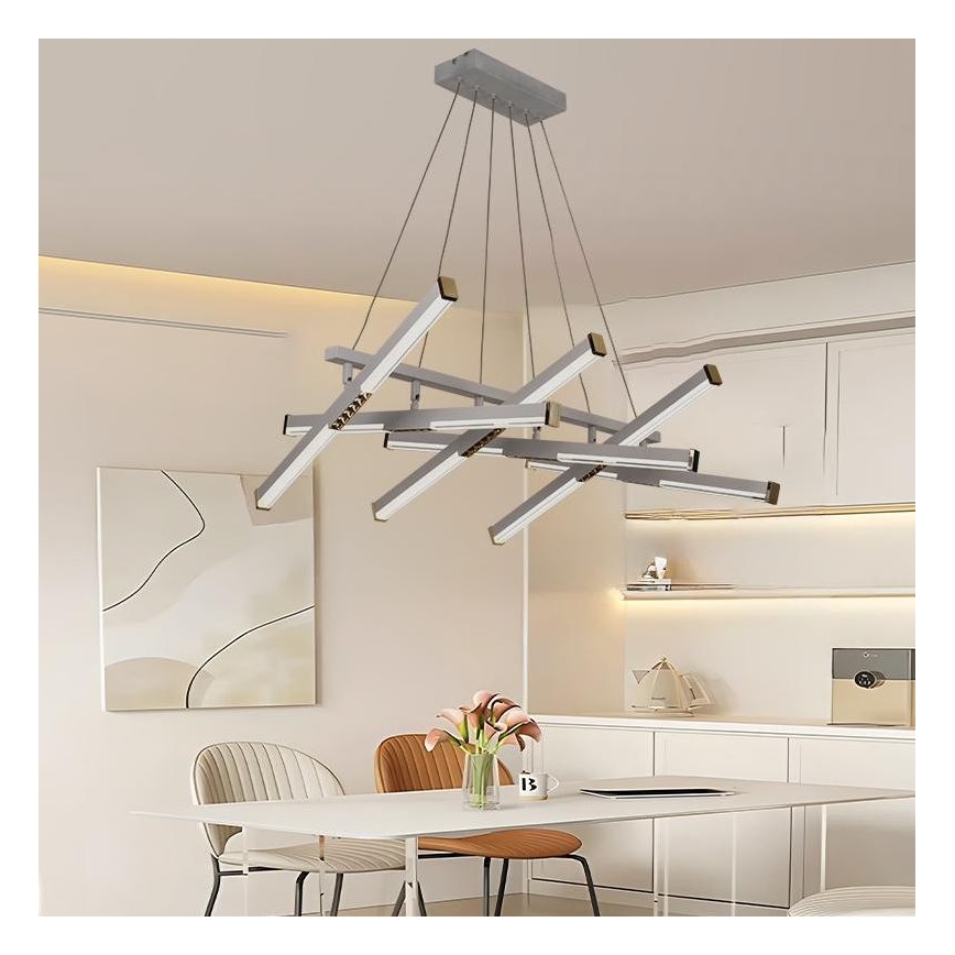 Lustră LED dimabilă aplicată LED/90W/230V 3000-6500K + telecomandă