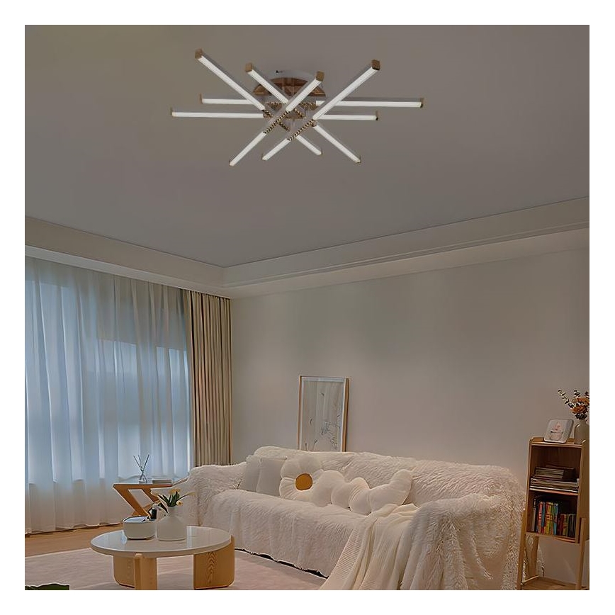 Lustră LED dimabilă aplicată LED/90W/230V 3000-6500K + telecomandă