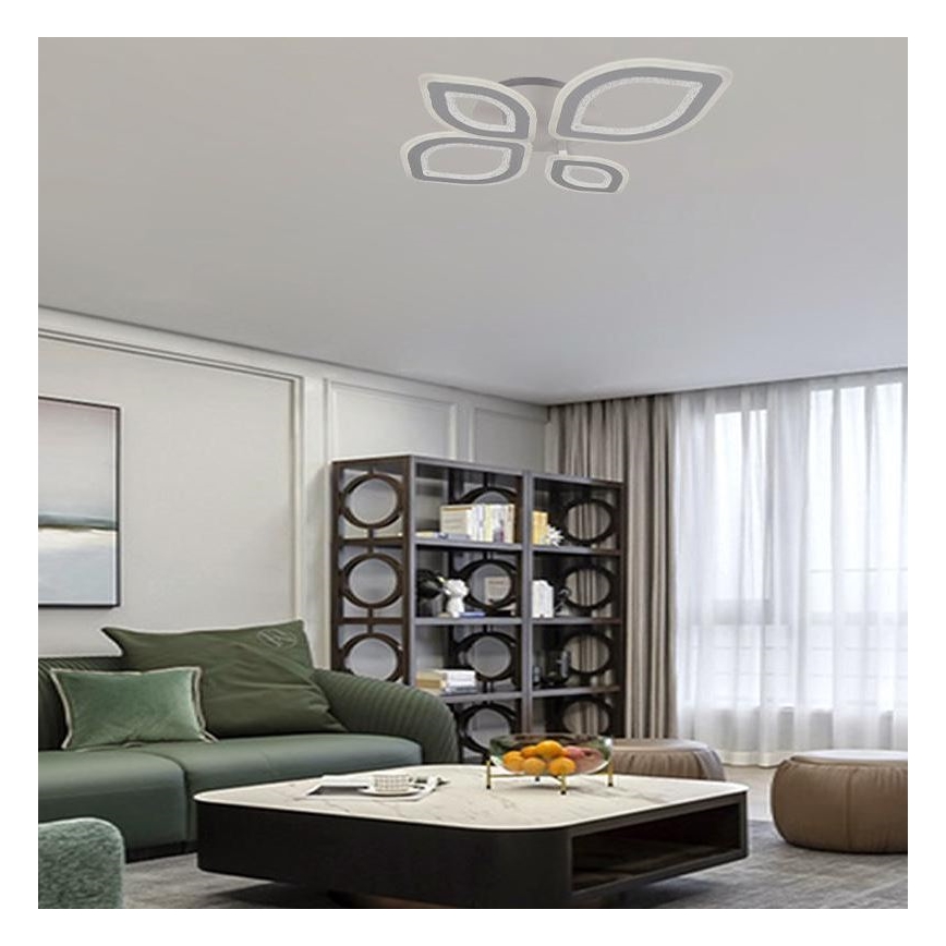 Lustră LED dimabilă aplicată LED/95W/230V 3000-6500K + telecomandă