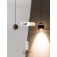 Lustră LED dimabilă pe cablu DORMINE 6W/230V negru lucios Tuya Immax NEO 07220L + telecomandă
