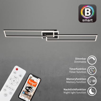 Lustră LED dimabilă FRAME 2xLED/20W/230V 2700-6500K Wi-Fi Tuya Briloner 3538-015 + telecomandă
