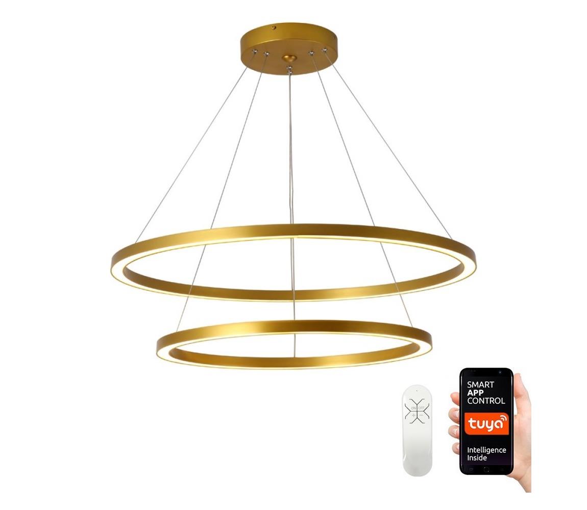 Lustră LED dimabilă  NEO 07159-G80-60 FINO LED/93W/230V Tuya auriu + telecomandă