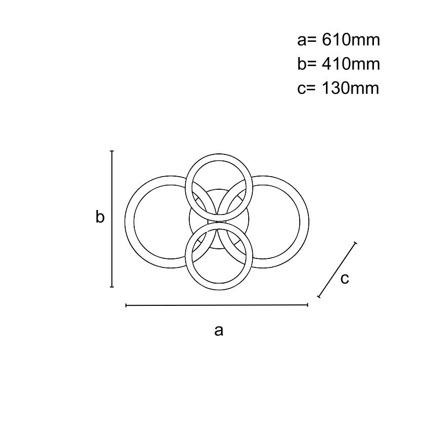 Lustră LED dimabilă, montaj aplicat pe tavan, 150W, 230V, 3000-6500K, cu telecomandă