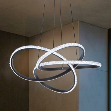 Lustră LED dimabilă pe cablu, 95 W, 230 V, 3000-6500 K, Ø 57 cm + telecomandă