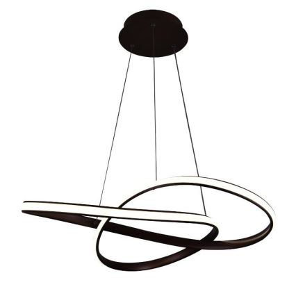 Lustră LED dimabilă pe cablu Brilagi COSMOWAVE LED/70W/230V 3000-6500K maro + telecomandă